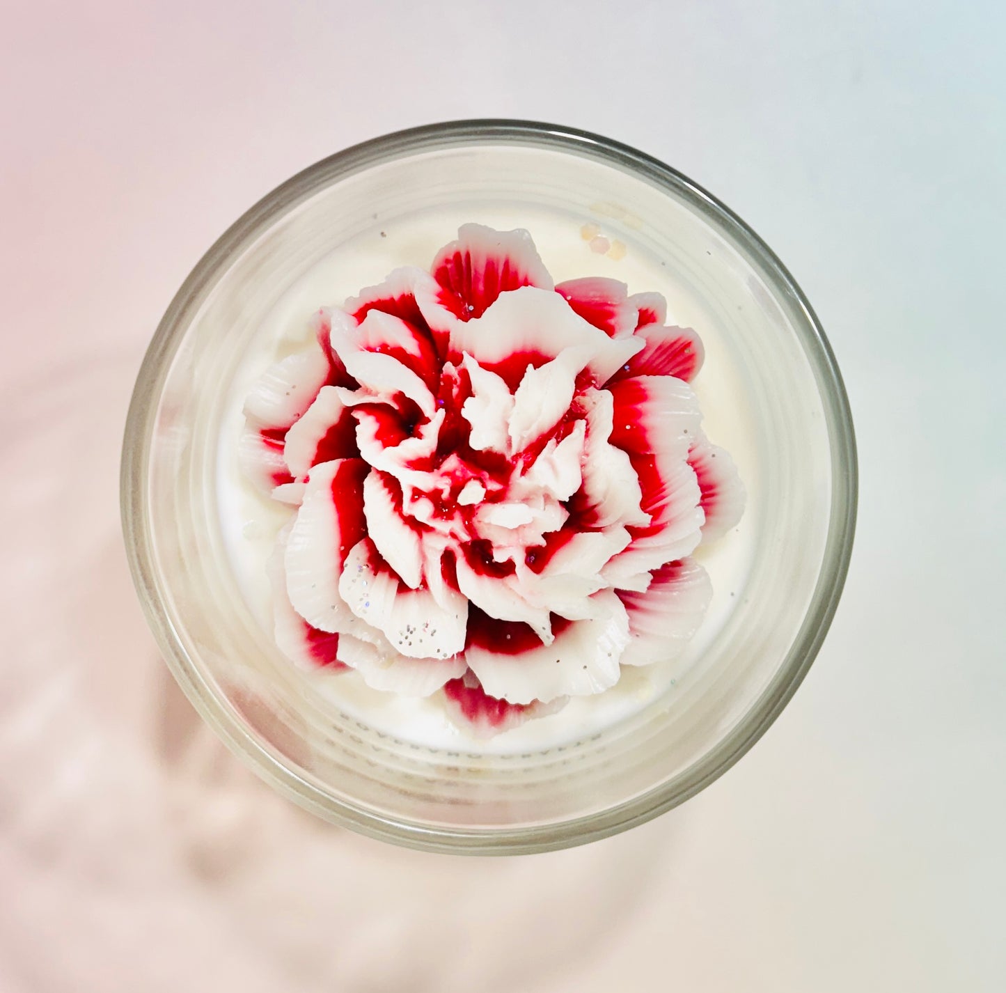 Red Carnation Bloom Candle(7oz)