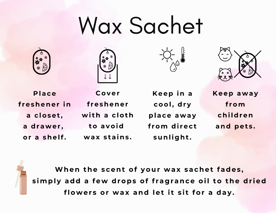 Holiday Botanical Flower Wax Sachet(Wreath)