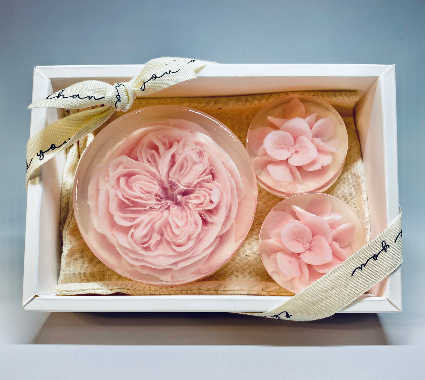 Juliet Rose and Hydrangea Soap Set