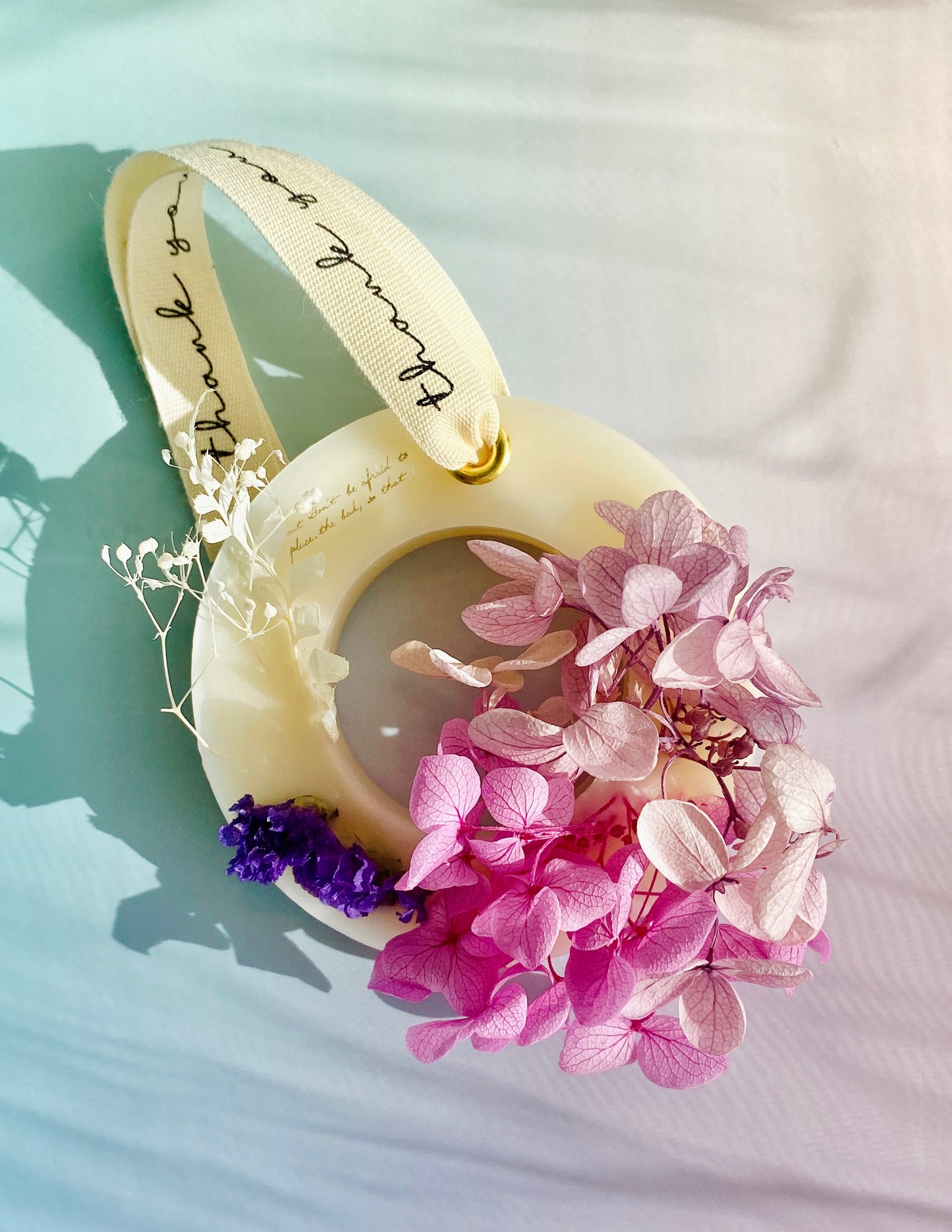 Purple Botanical Flower Wax Sachet(Wreath)