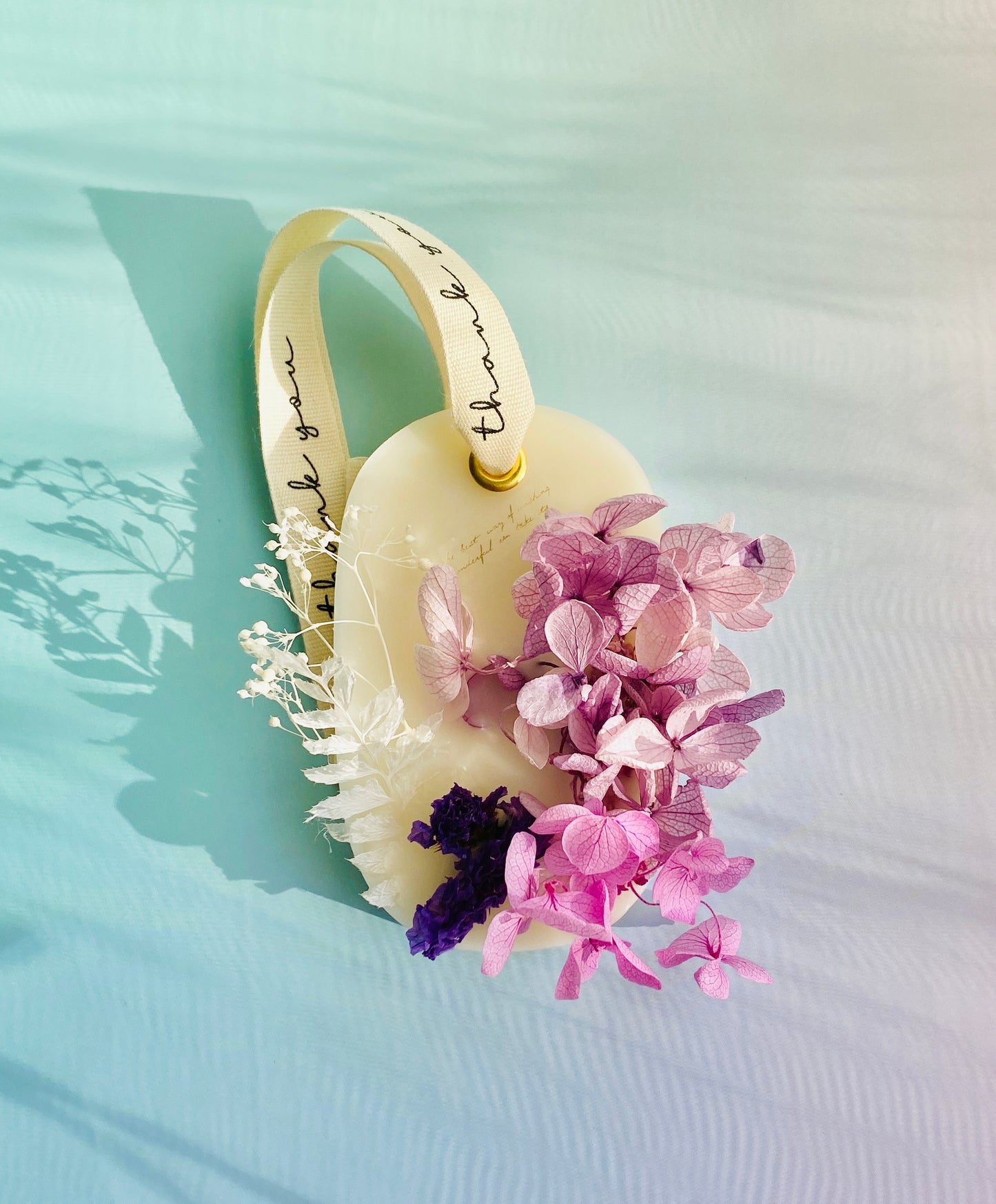 Purple Botanical Flower Wax Sachet(Oval)