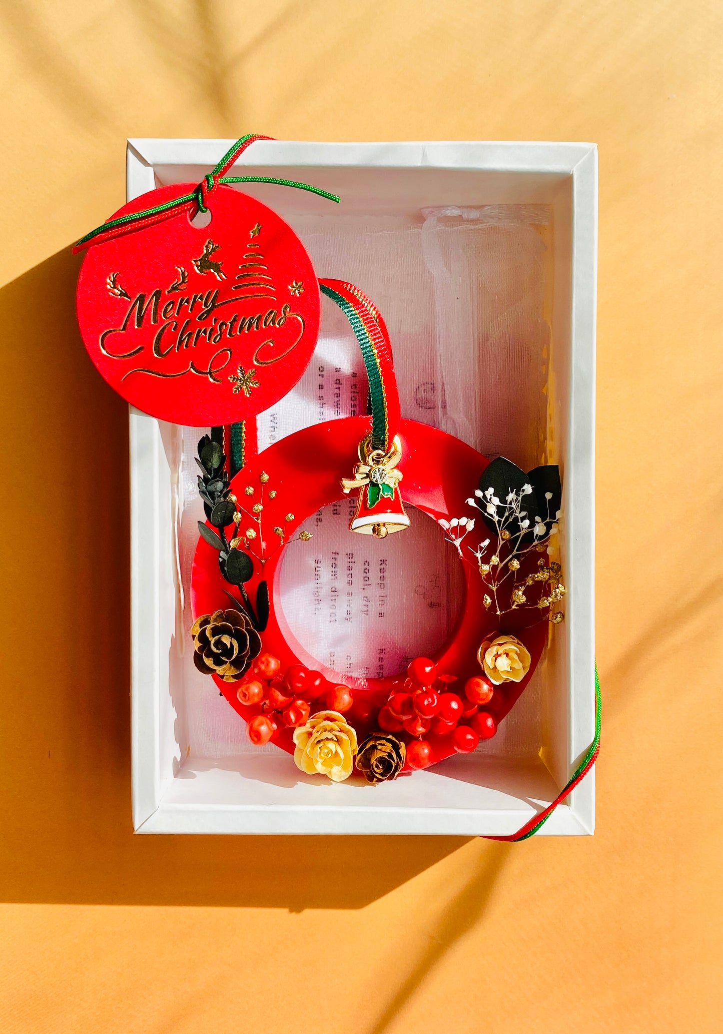 Holiday Botanical Flower Wax Sachet(Wreath)