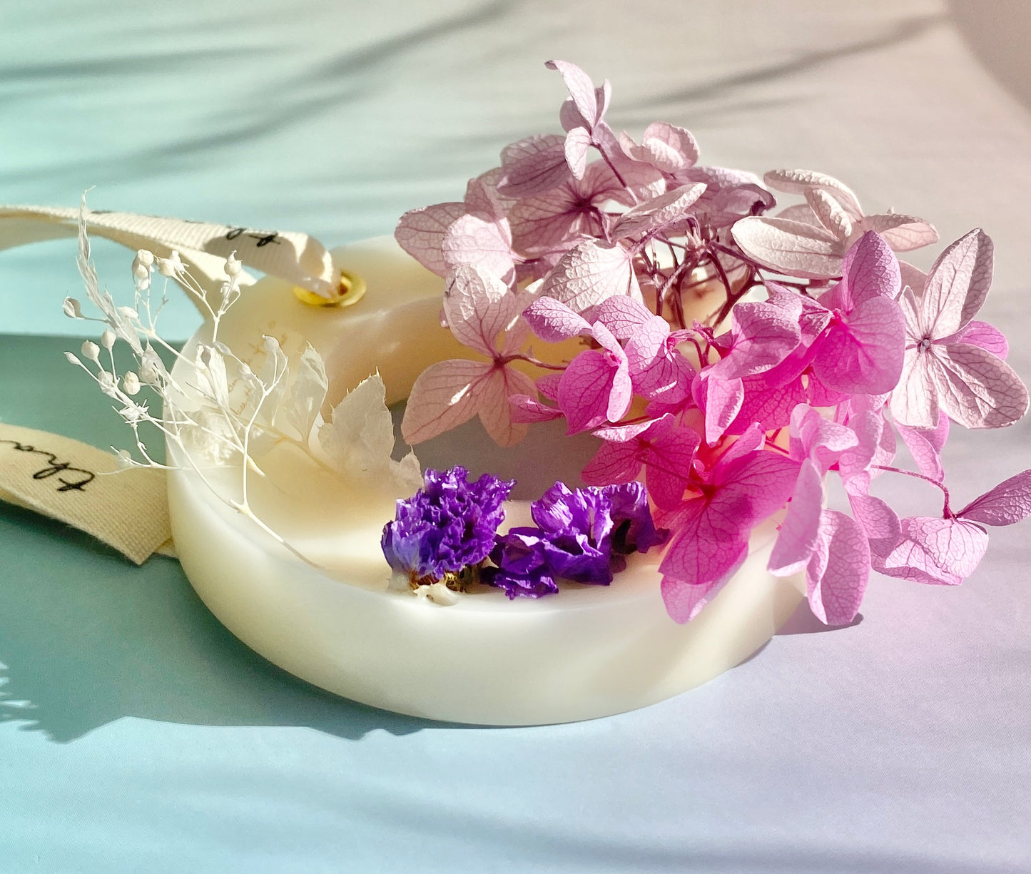 Purple Botanical Flower Wax Sachet(Wreath)