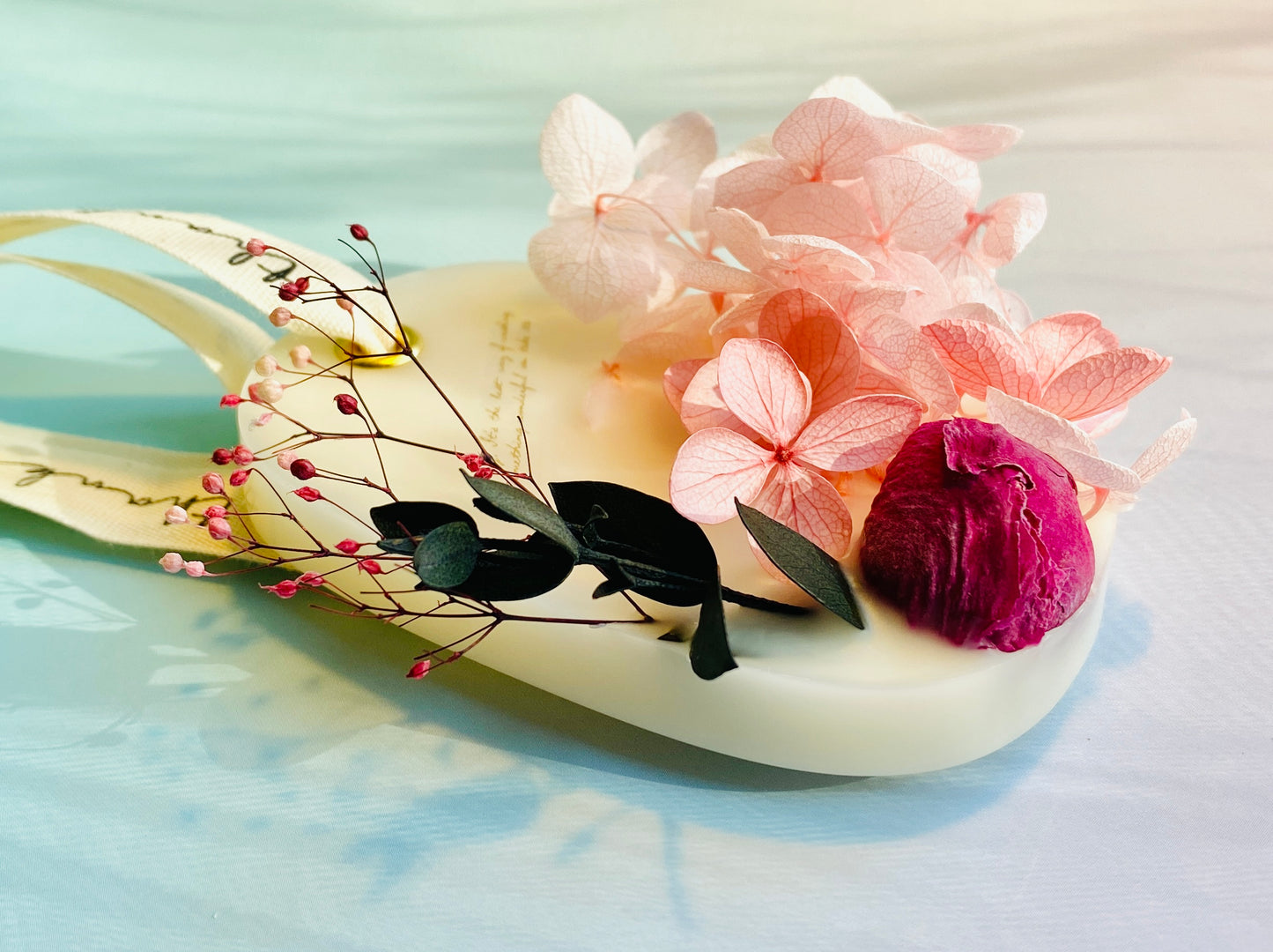 Pink Botanical Flower Wax Sachet(Oval)