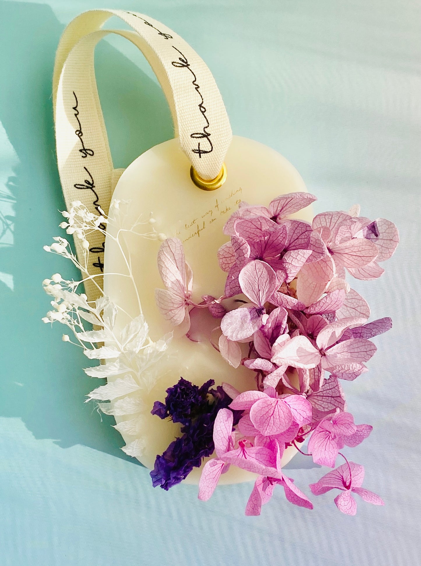 Purple Botanical Flower Wax Sachet(Oval)