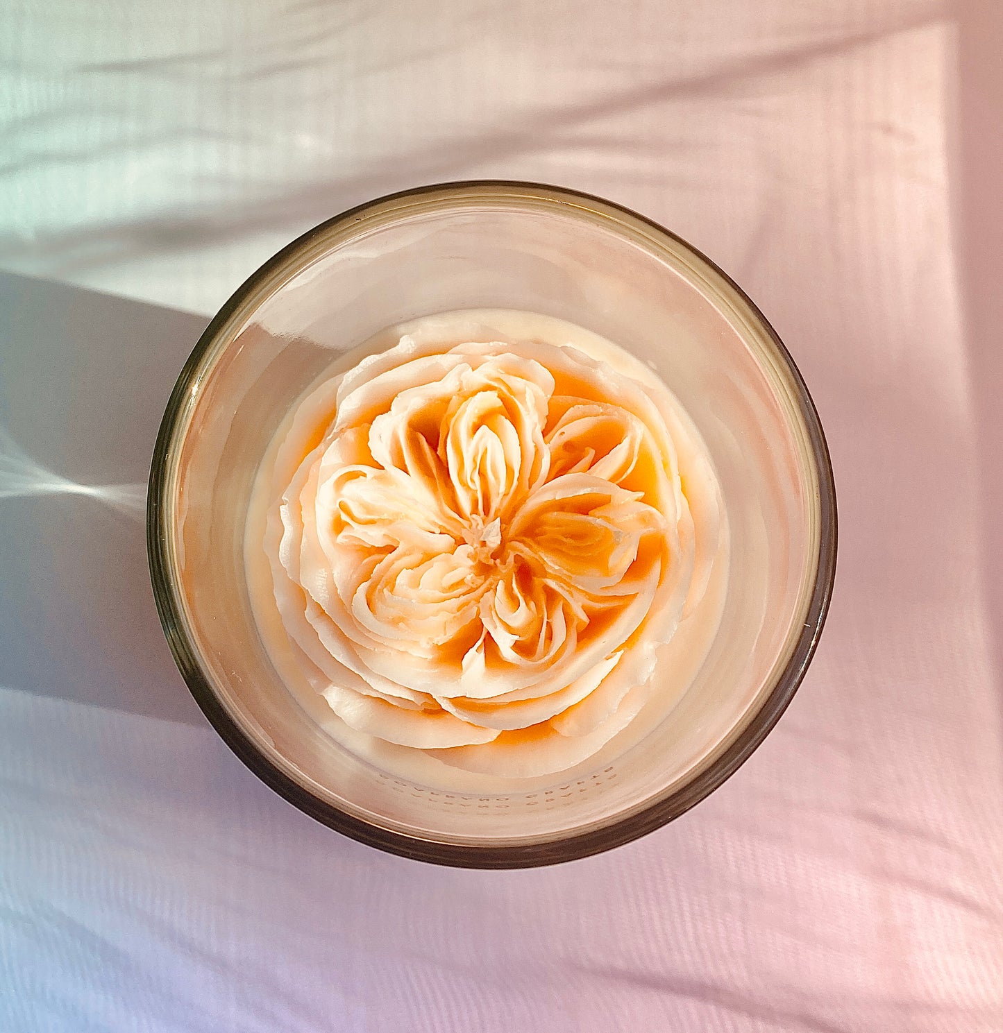 Orange Juliet Rose Candle(7oz)