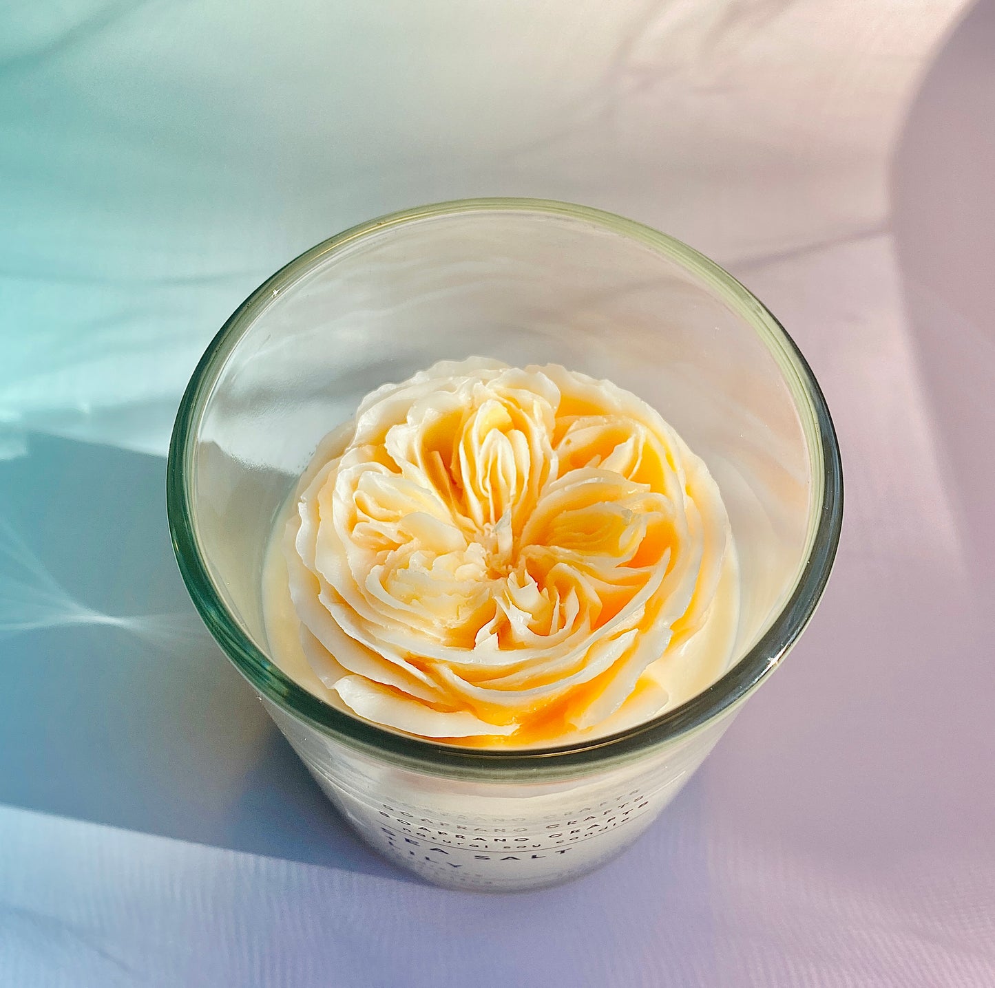 Orange Juliet Rose Candle(7oz)
