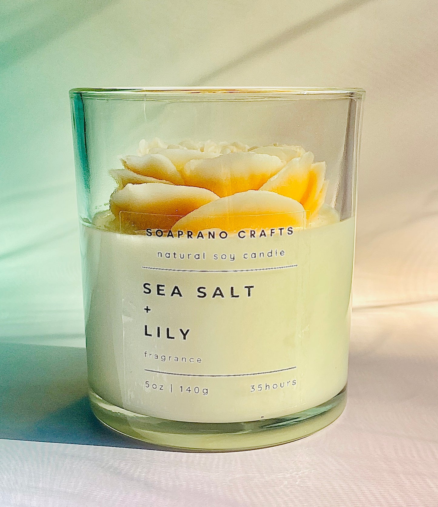 Orange Juliet Rose Candle(7oz)