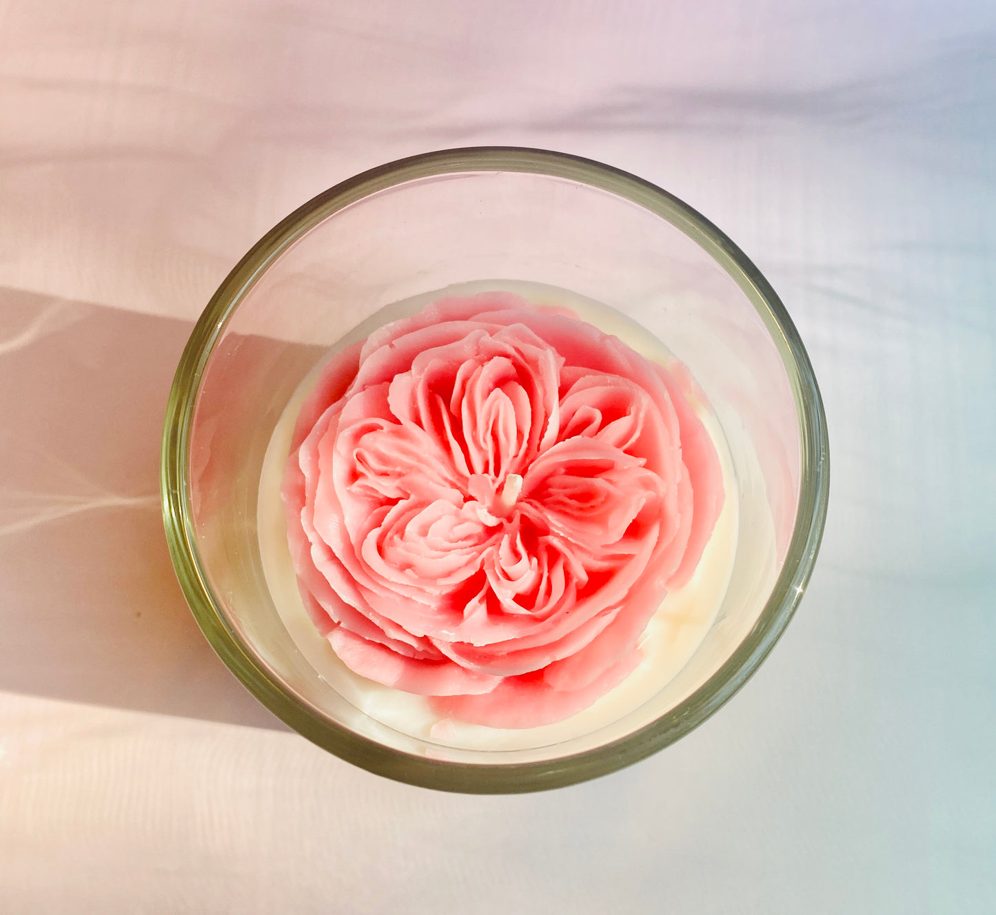 Peach Juliet Rose Candle(7oz)