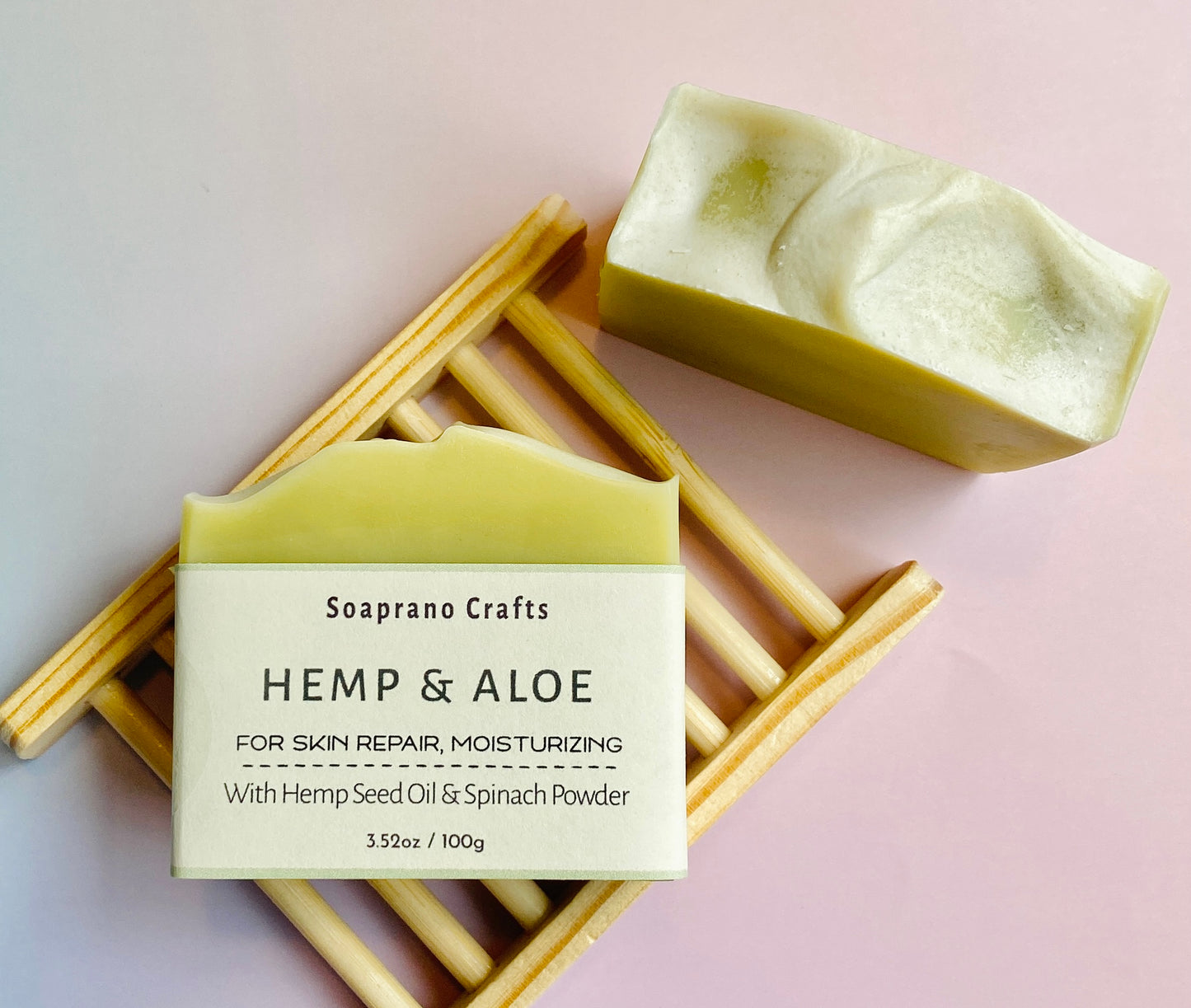 Hemp and Aloe Natural Facial Soap