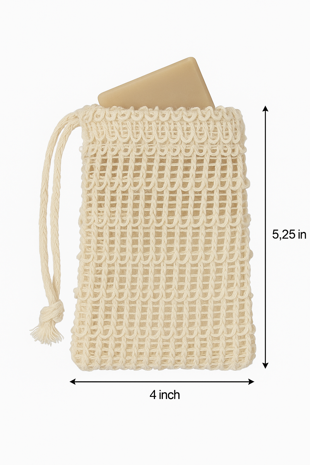 Natural Sisal Soap Saver Bag
