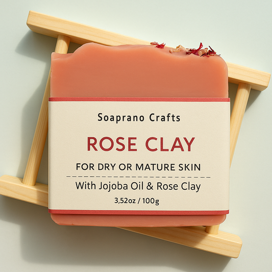 Rose Clay Natural Facial Soap