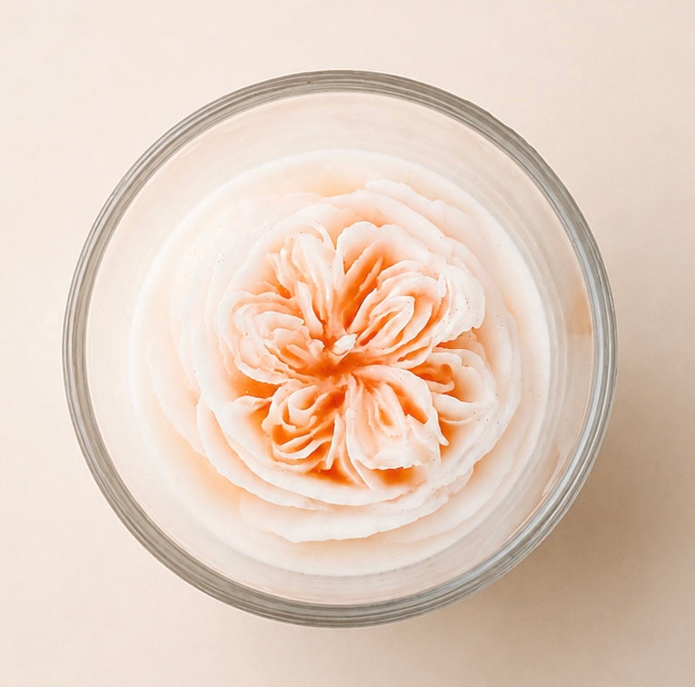 Orange Juliet Rose Candle(7oz)