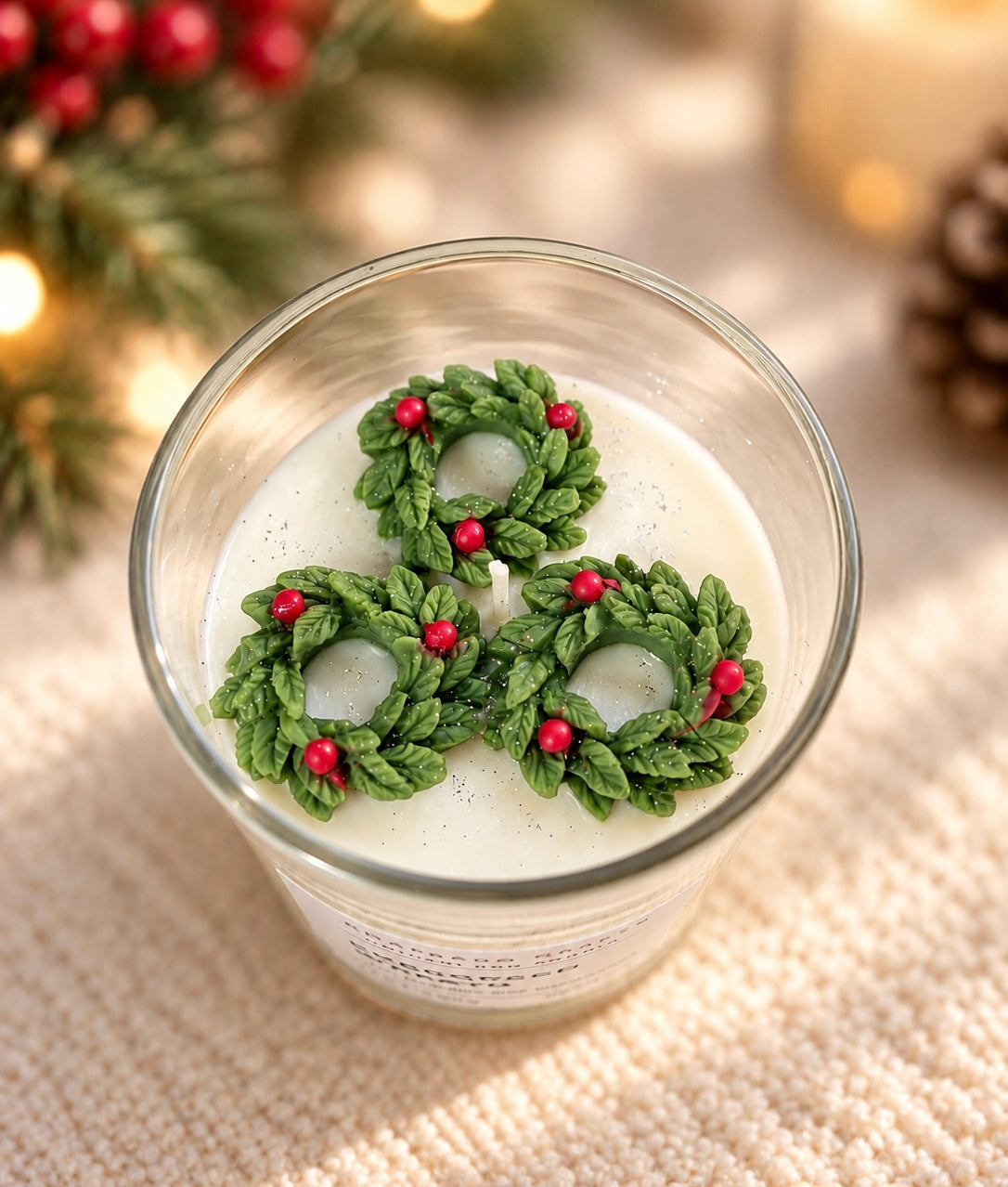 Evergreen Wreath Candle(7oz)