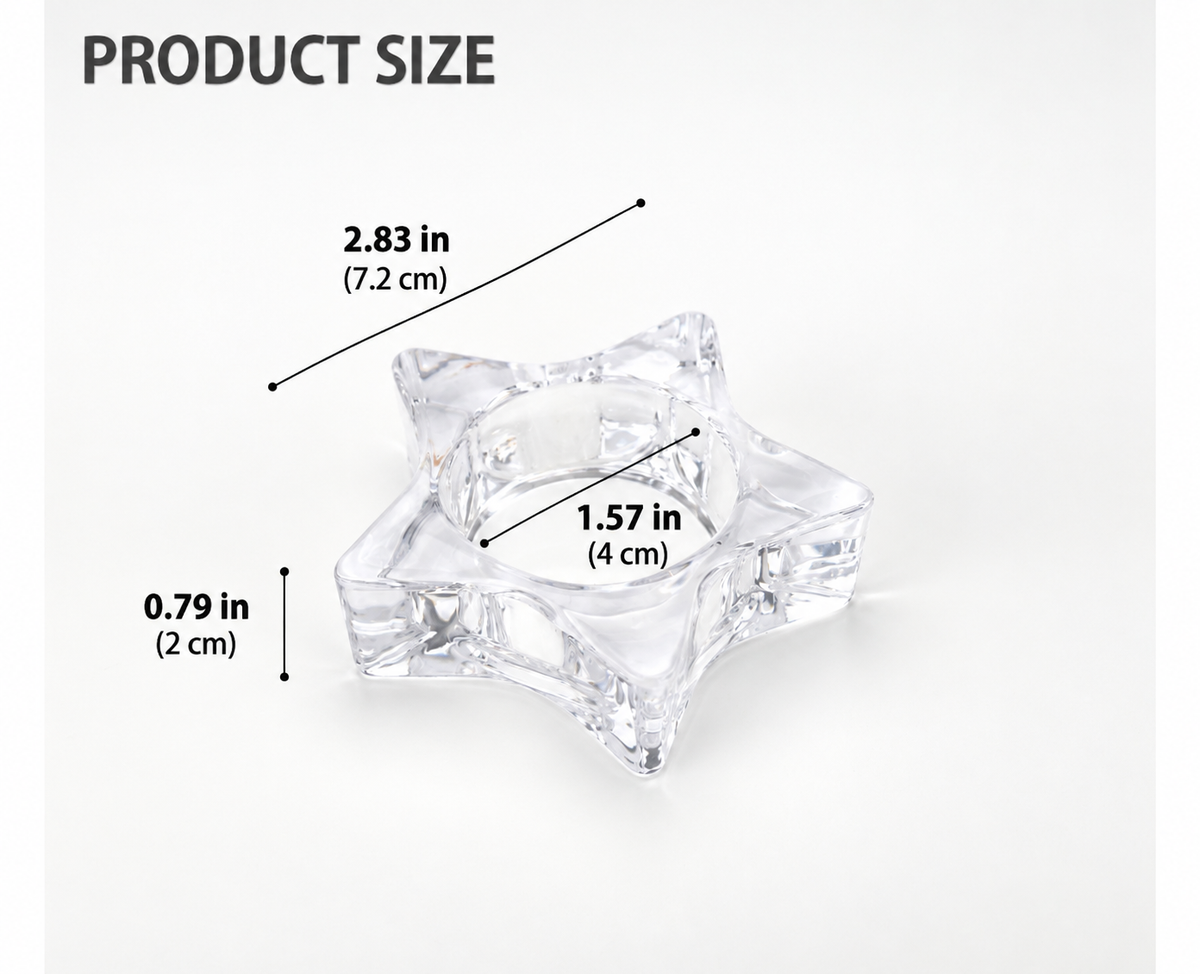Star Glass Tealight Holder