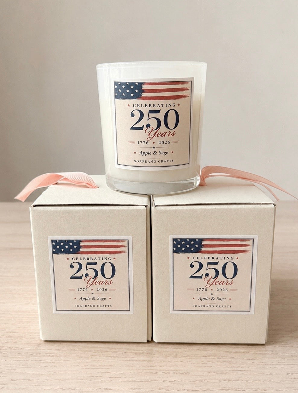 America 250 Anniversary Candle(Apple and Sage)