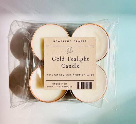 Gold Tealight Candle