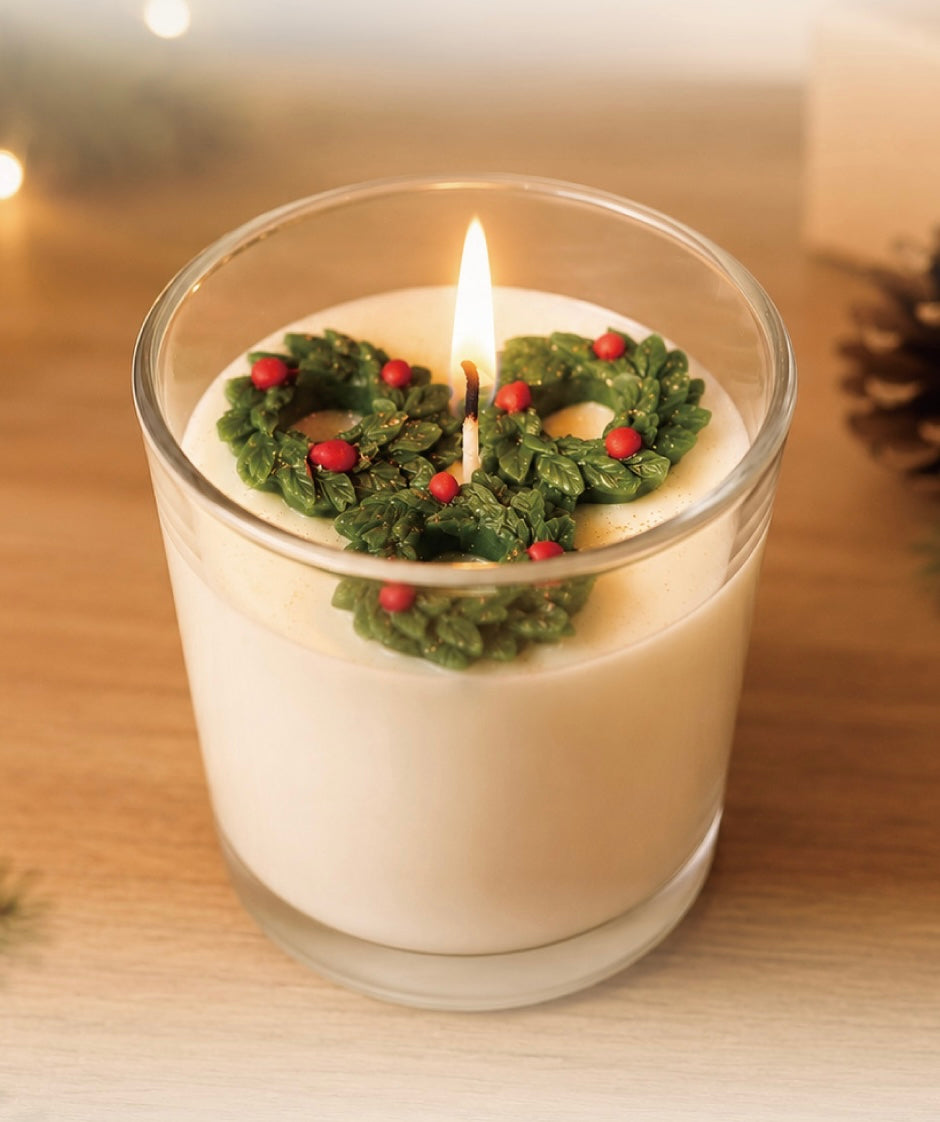 Evergreen Wreath Candle(7oz)