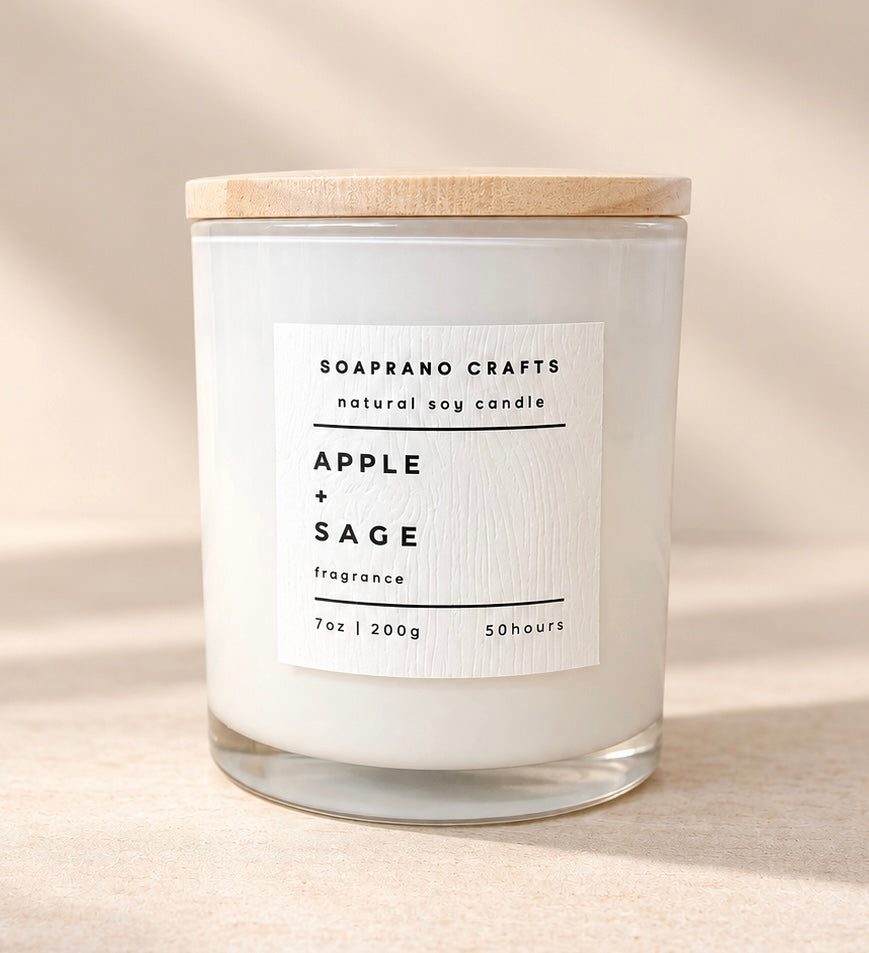 Apple and Sage Candle (7oz)