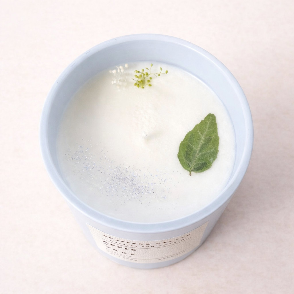 Blue Juliet Rose and Apple Sage Candle Duo Set(Welcome to Your New Home Edition)