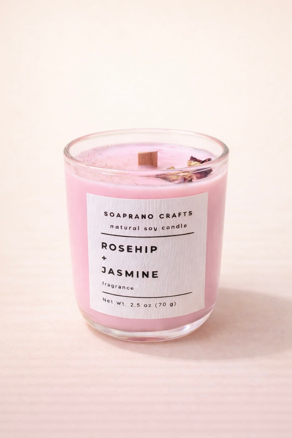 Rosehip Jasmine Candle(2.5oz)