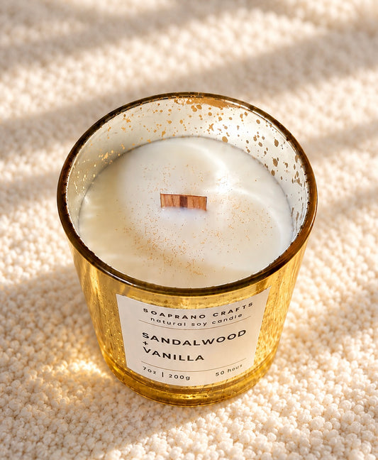 Sandalwood and Vanilla Candle(7oz)