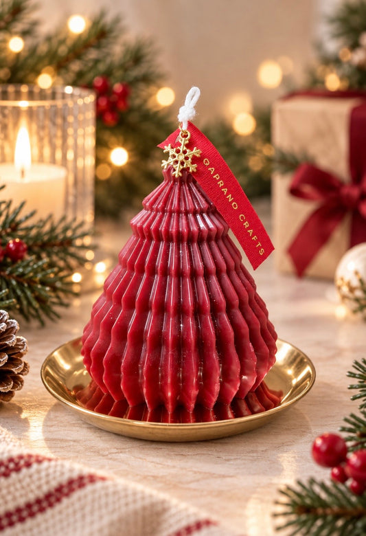Red Tree Candle