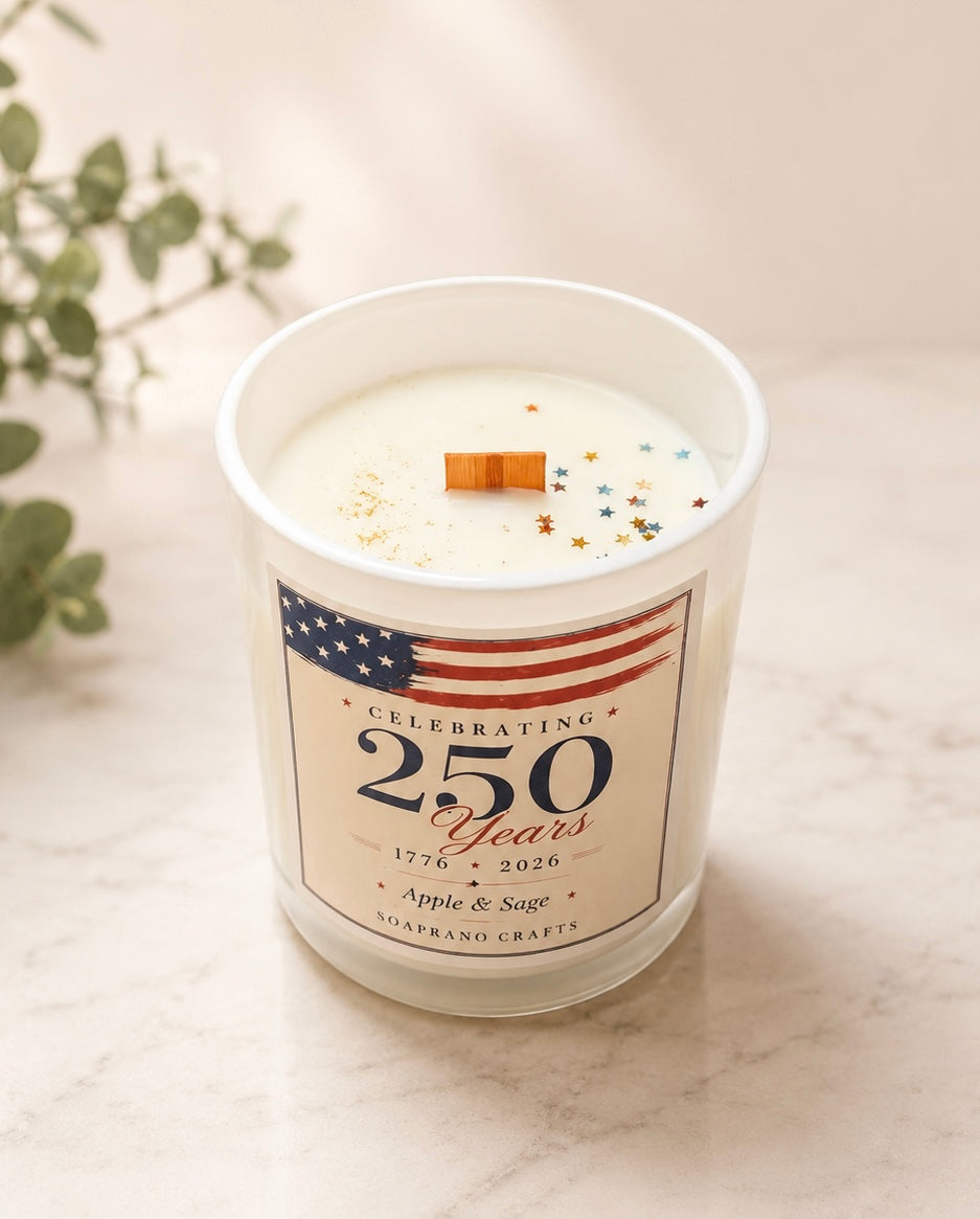 America 250 Anniversary Candle(Apple and Sage)