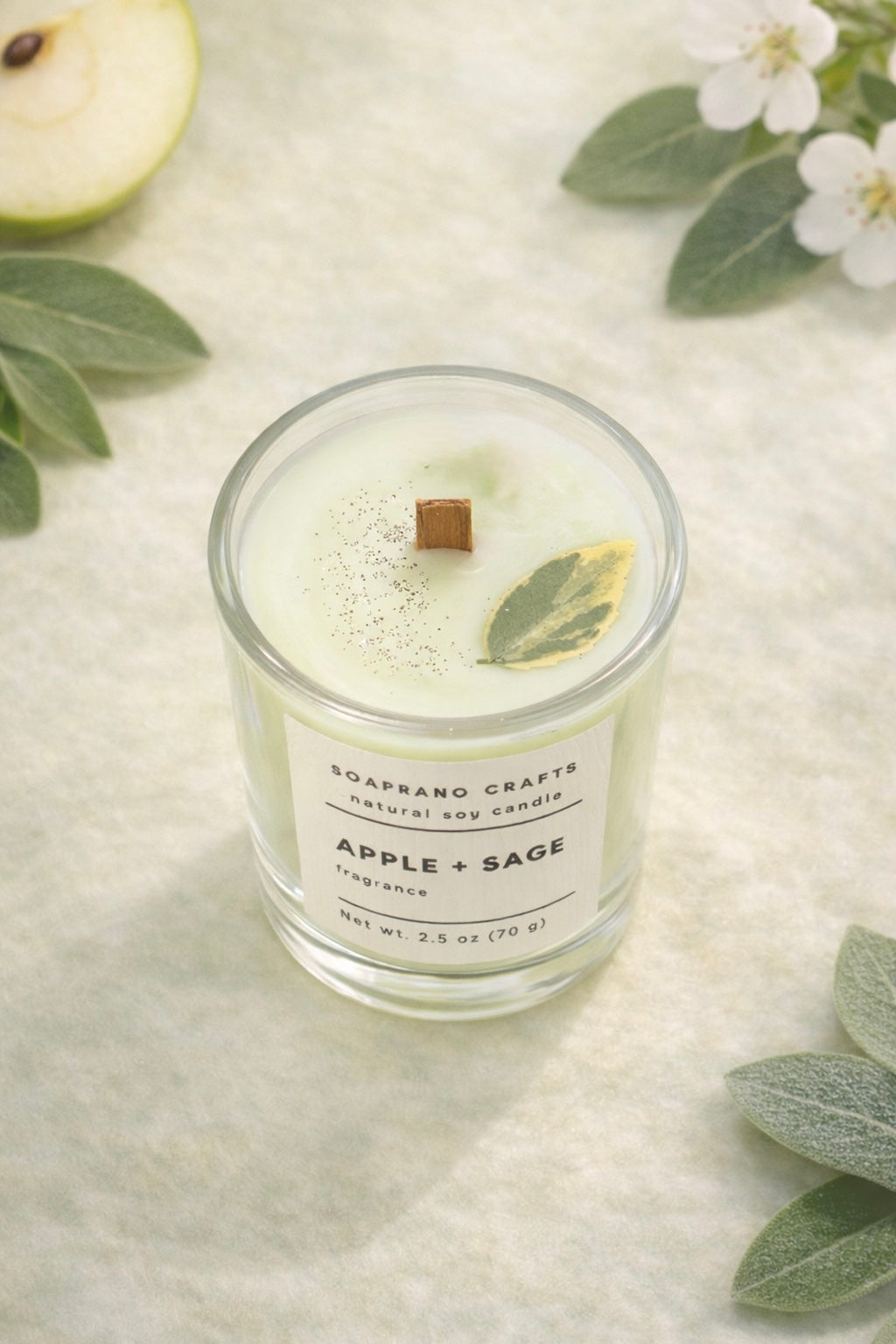 Apple and Sage Candle(2.5oz)