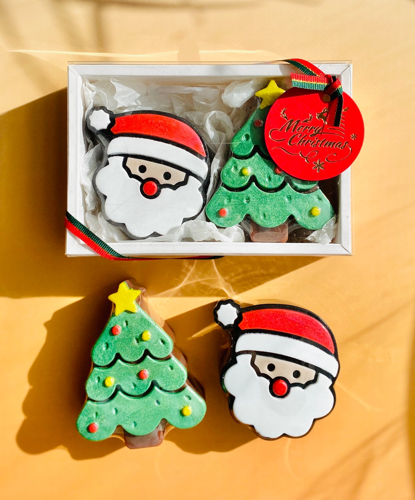 Santa Claus & Christmas Tree Holiday Soap Set