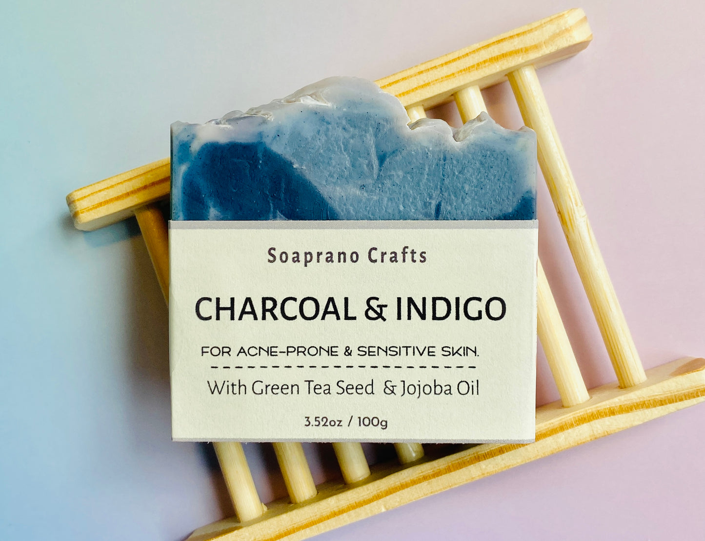 Charcoal and Indigo Natural Facial Soap