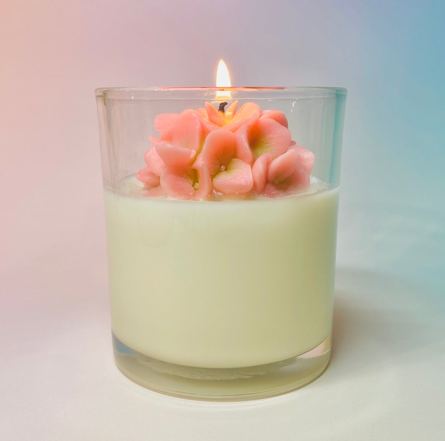 Hydrangea Flower Container Candle(7oz)