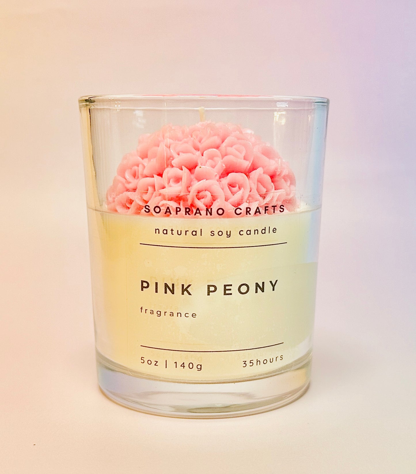 Pink Rose Container Candle(5oz)